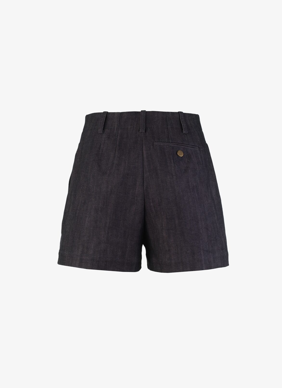 Alaïa Edition 1990 High-Waisted Denim Short ALAÏA MARINE ALAÏA EDITION 1990 HIGH-WAISTED DENIM SHORT